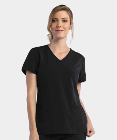 Alternative view of Women's Two Pocket V-Neck Top | 181001