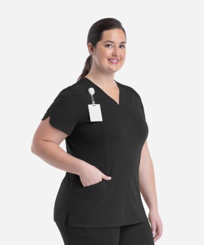 Alternative view of Women's Curved V-Neck Top | 20302