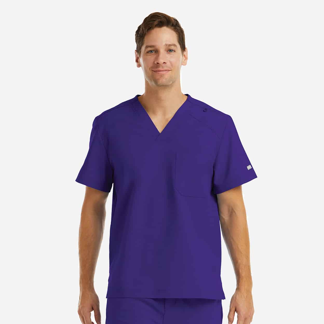 Men's Chest Pocket V-Neck Top | 5801 - Image 6
