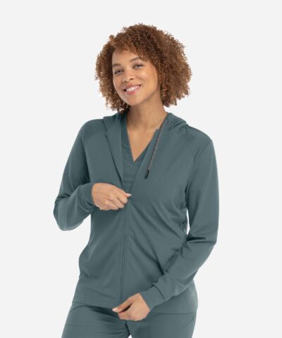 Women's Hooded Zip Front Jacket | 90301