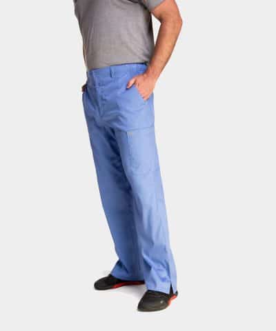 Edge by IRG 2851 MensMeshPanelV NeckTop 6851 MensHalfElasticWaistbandPant CeilBlue CBL 05 IRG Scrubs 1 1 - Uniform Connection