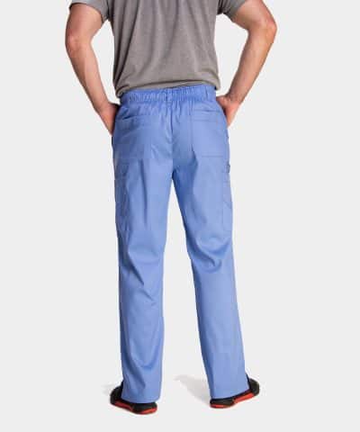 Edge by IRG 2851 MensMeshPanelV NeckTop 6851 MensHalfElasticWaistbandPant CeilBlue CBL 06 IRG Scrubs 1 1 - Uniform Connection