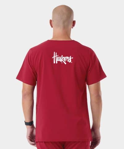 Alternative view of Men's UltraStretch Multi-Pocket Scrub Top