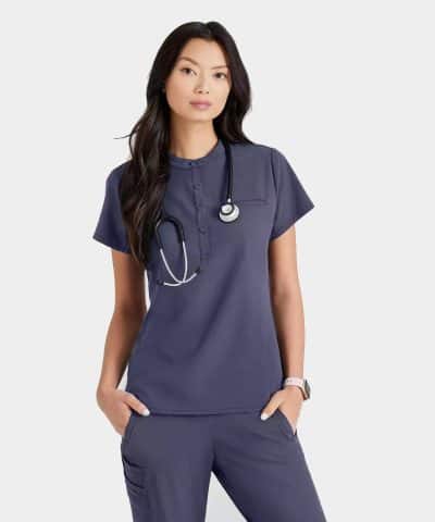 Women's 1 Pocket Collar Tuck In Top | BUT163