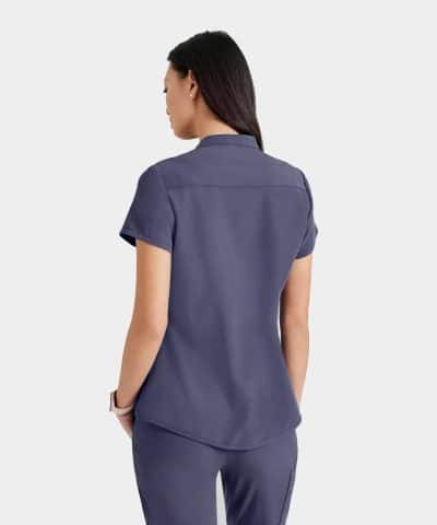 Alternative view of Women's 1 Pocket Collar Tuck In Top | BUT163