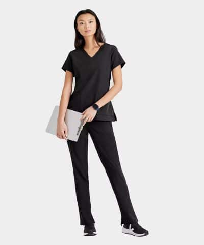 Barco Unify Women's 4 Pocket V-neck Top | BUT167 - Image 3