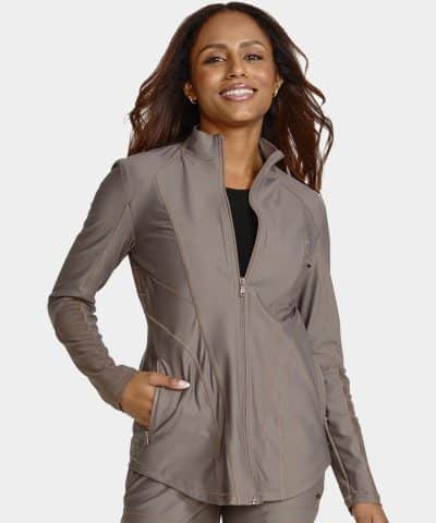 Zip Front Jacket Form BY Cherokee CK390 Iron 05 - Uniform Connection