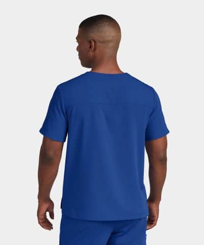Alternative view of Men's 2-Pocket V-Neck Scrub Top | WT131
