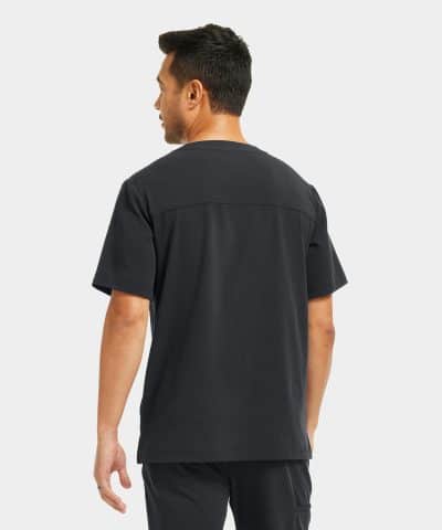 Alternative view of Men's 4-Pocket V-Neck Scrub Top | WT151