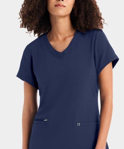 Women's 3-Pocket V-Neck Scrub Top | WT127