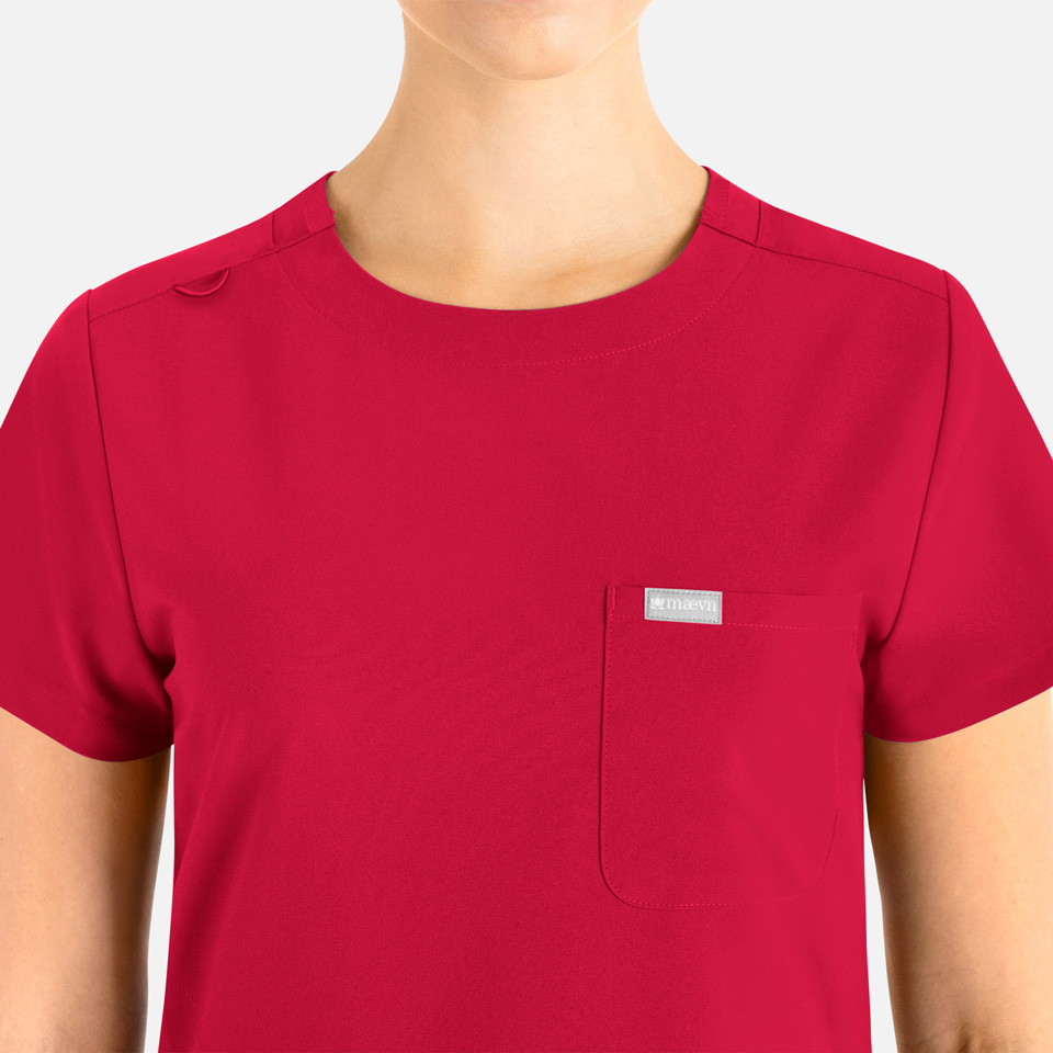 Women's Tuckable Round Neck Top | 5005 3 Women's Tuckable Round Neck Top | 5005 - Image 3