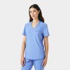 Landau Forward Women's 2-Pocket V-Neck Scrub Top | LT101
