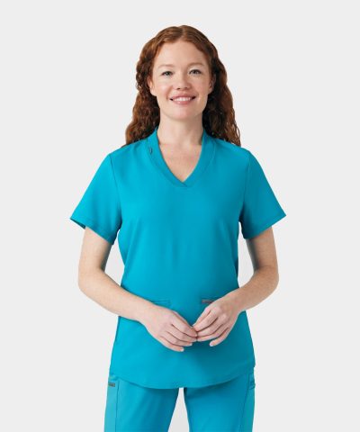 Landau Forward Women's 3-Pocket V-Neck Scrub Top | LT100